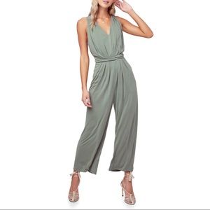 Astr easy twist waist jumpsuit
